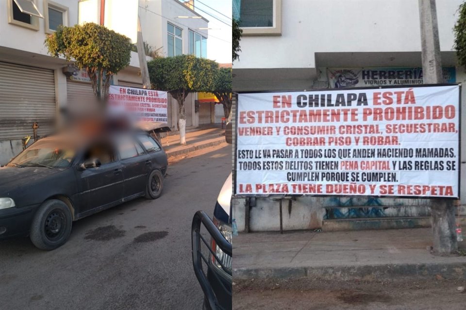 En el violento mensaje se aseguró que la plaza (Chilapa) tiene dueño.