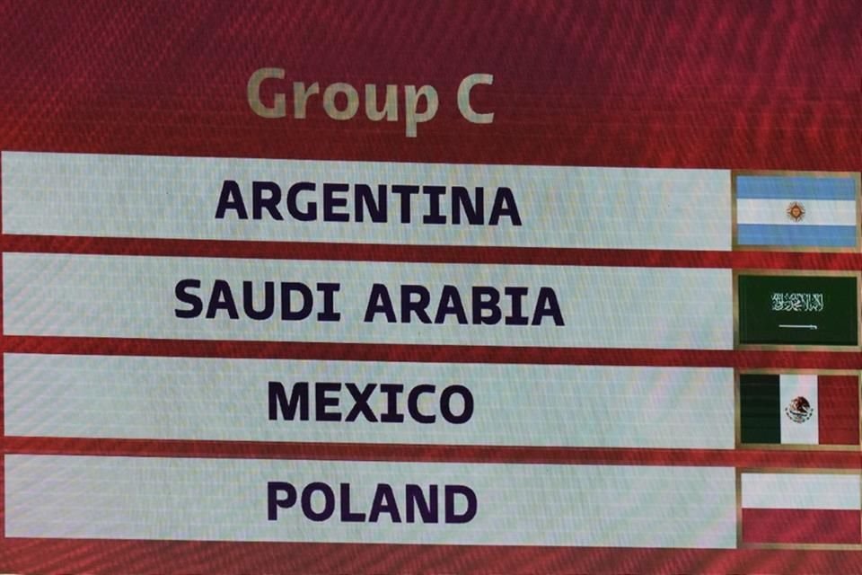 México compartirá el Grupo C en Qatar 2022 con Argentina, Arabia y Polonia.