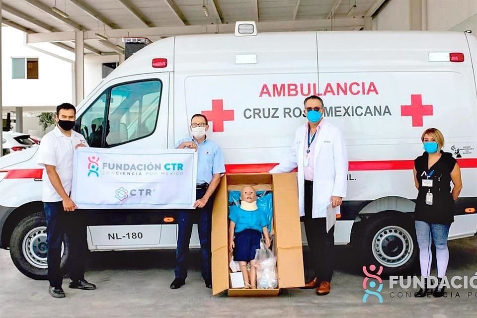 Donativo de Fundación CTR 'Con CIENCIA por México' a la Cruz Roja Mexicana delegación Monterrey.