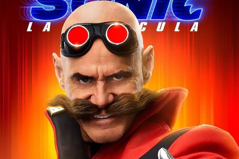 El actor Jim Carrey interpreta al supervillano Robotnik.