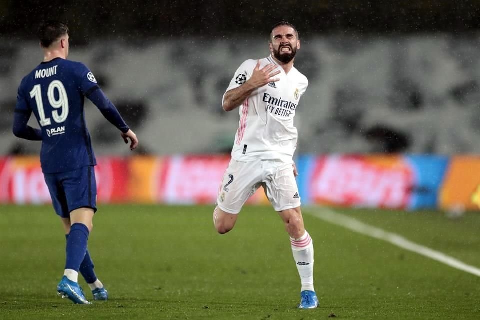 Carvajal no podrá jugar ante el Chelsea.