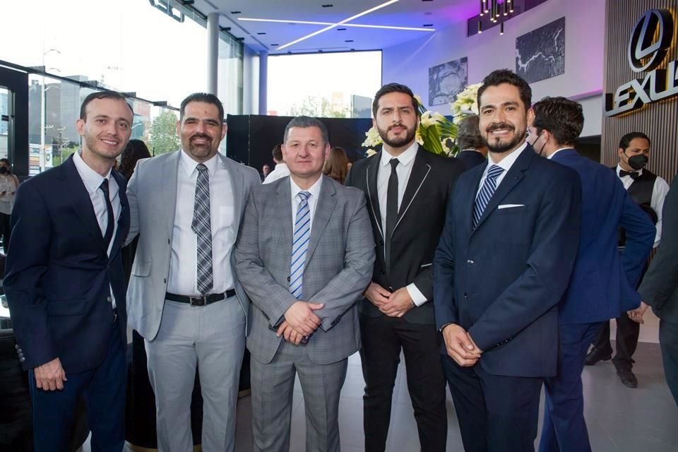 Rubén Cruz, Jaime Ochoa, Alejandro Lara, Diego González y Paulo Díaz.