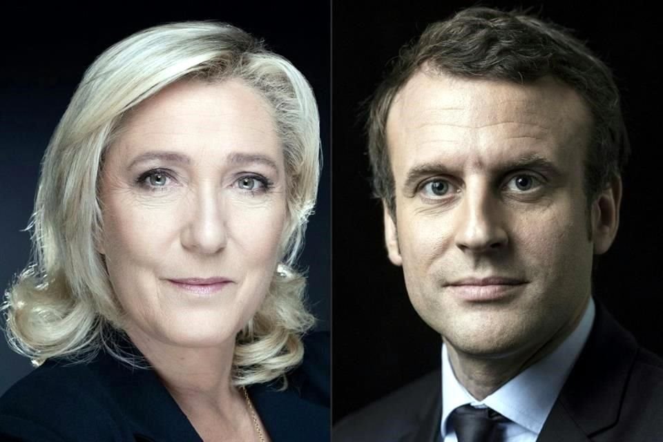 Emmanuel Macron enfrentaría a la ultraderechista Marine Le Pen en la segunda vuelta.