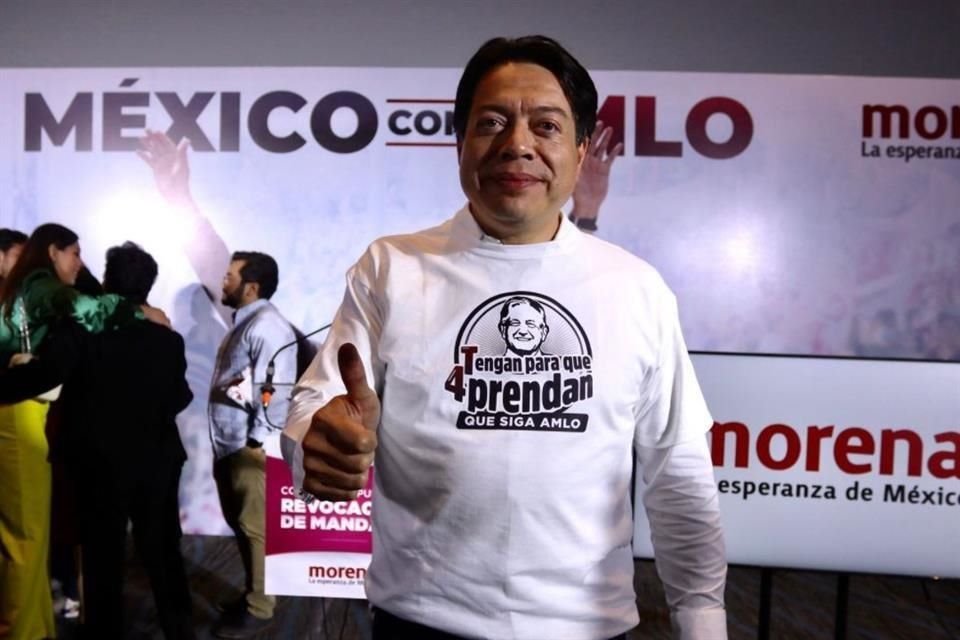 Mario Delgado, líder nacional de Morena.