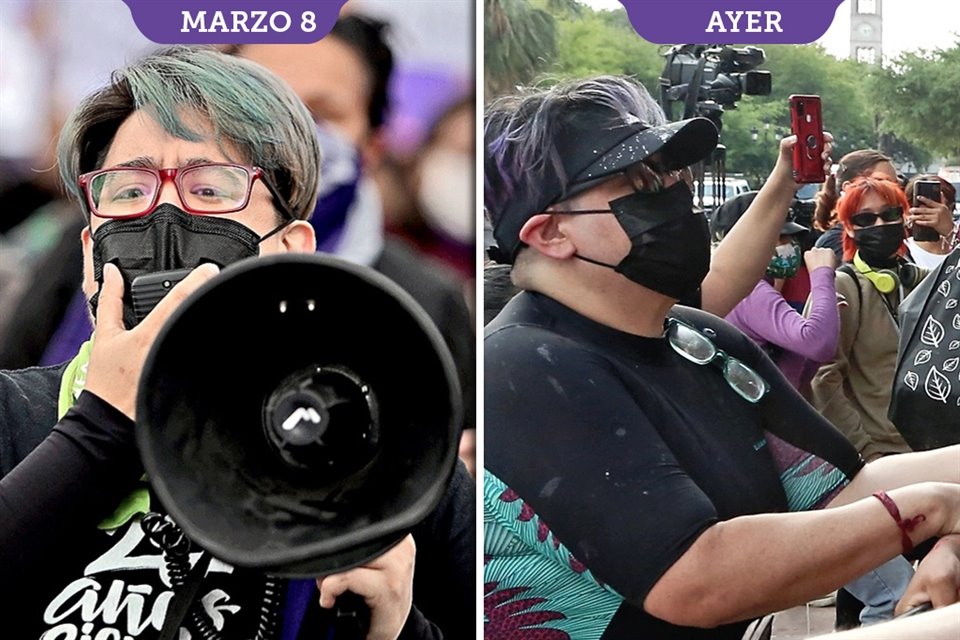En ambos hechos coincidieron participantes, por ejemplo, una mujer conocida como Vanessa Jiménez, identificada con grupos radicales