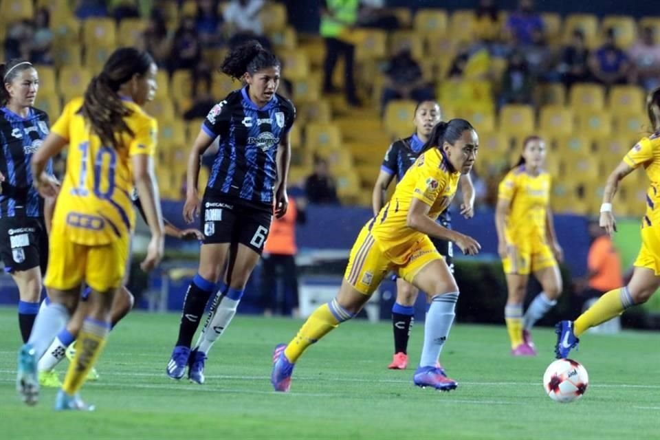 Repasa las imágenes del partido en el Estadio Universitario entre Tigres Femenil y Querétaro.