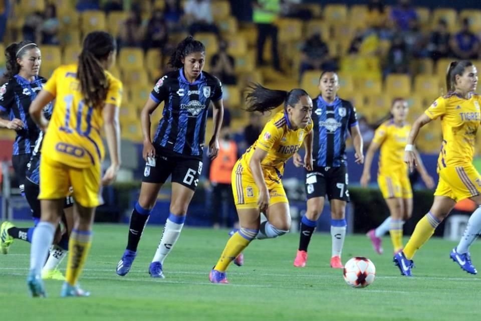 Repasa las imágenes del partido en el Estadio Universitario entre Tigres Femenil y Querétaro.