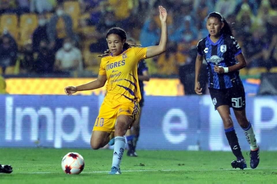 Tigres Femenil empata sin goles con Querétaro en el Universitario.