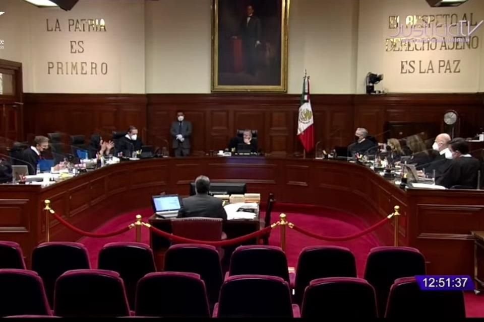 Sesión de la Suprema Corte este martes.