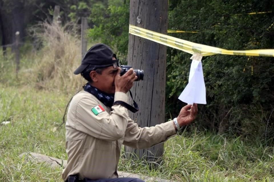 Personal de la AEI informó en el lugar que no habían encontrado pistas sólidas.