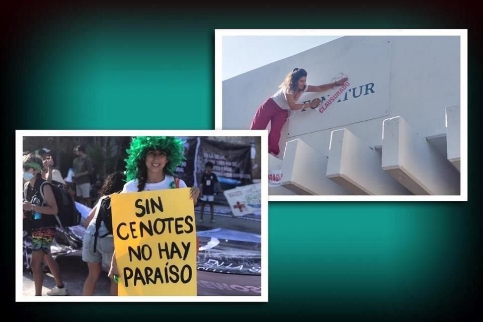 Los manifestantes demandaron freno al megaproyecto de López Obrador.