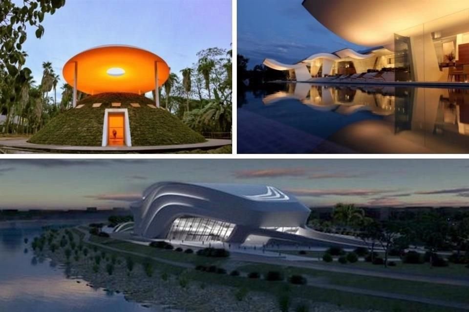 Kinetica ha participado en obras de arquitectos como Wallace Cunningham (de arriba a abajo), James Turrell y Zaha Hadid.