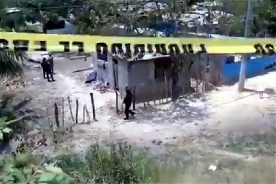 La Policía Municipal fue quien acordonó la zona a un costado de la vía Tuxpan-Tampico.
