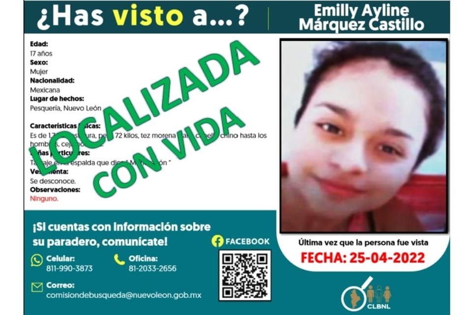 Emilly Ayline Márquez Castillo, de 17 años.