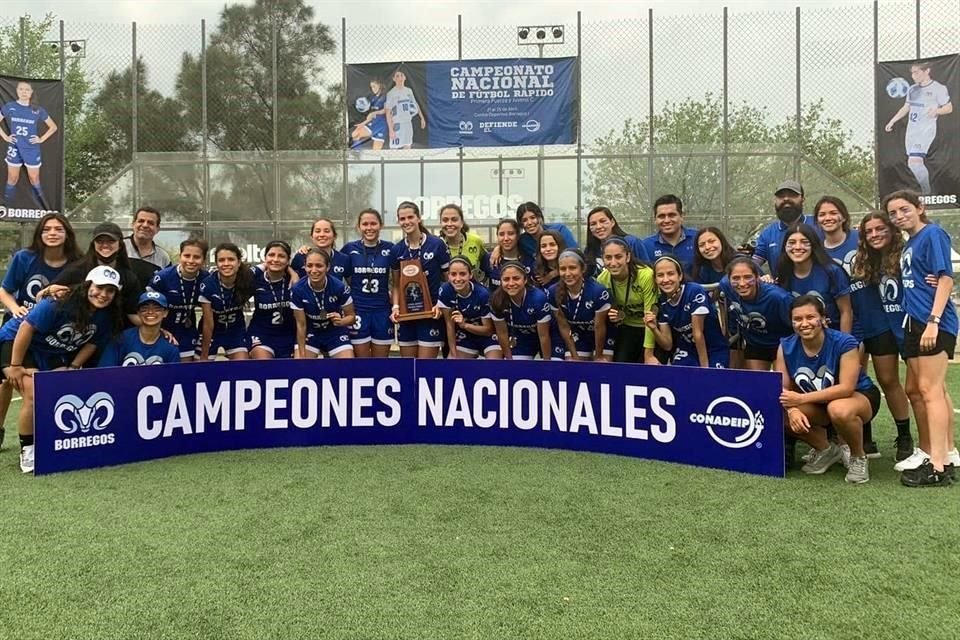 Borregos Monterrey Femenil ganó el primer lugar de la Categoría Mayor, de Futbol Rápido.