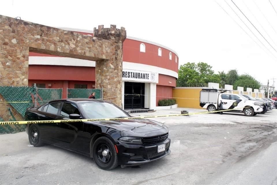 Personal de la fiscalía llegó a las instalaciones ubicadas sobre la Carretera a Laredo, las cuales ya se encontraban aseguradas por la autoridad.