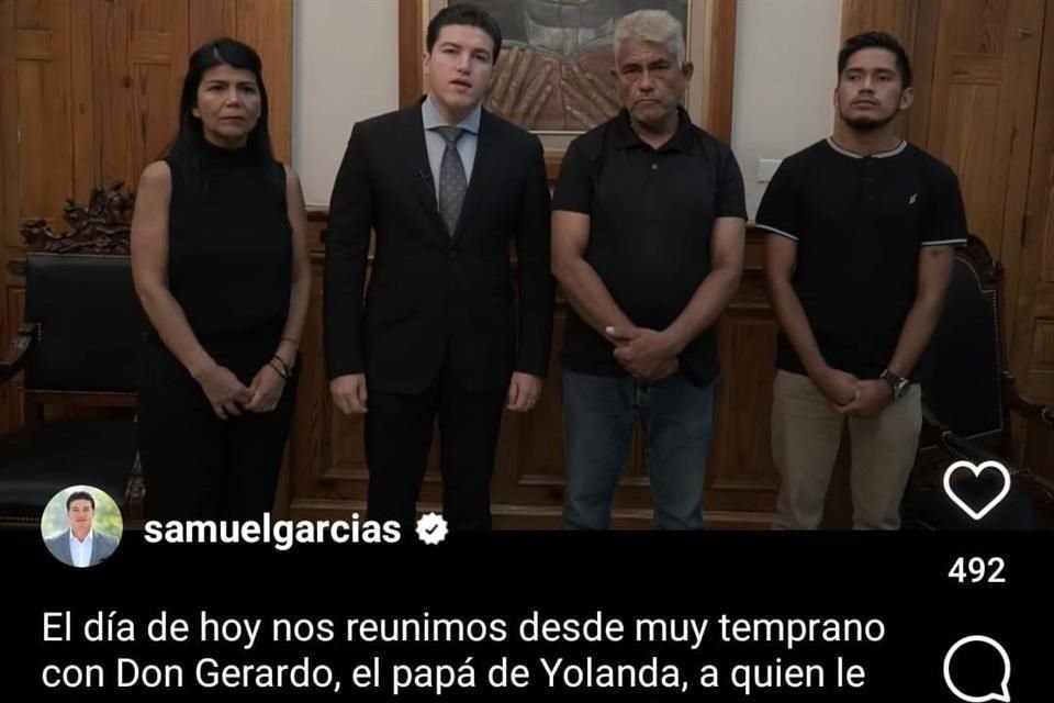 García demandó a la Fiscalía dar respuesta hoy mismo, lo que fue respaldado por el padre de Yolanda.