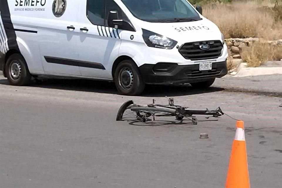 Lino García Gallardo, de 38 años, fue atropellado por una camioneta cuando llevaba a su hija a la escuela, en Salinas Victoria.