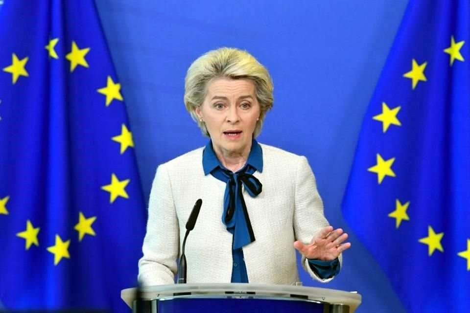 La Presidenta de la Comisión Europea, Ursula von der Leyen, al entregar los detalles del plan.