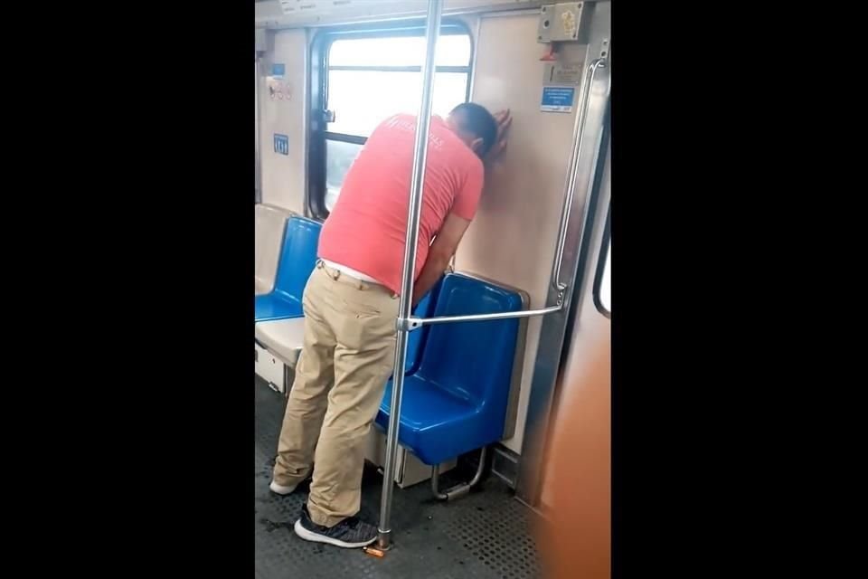 El video fue captado por usuarios de la Línea 1