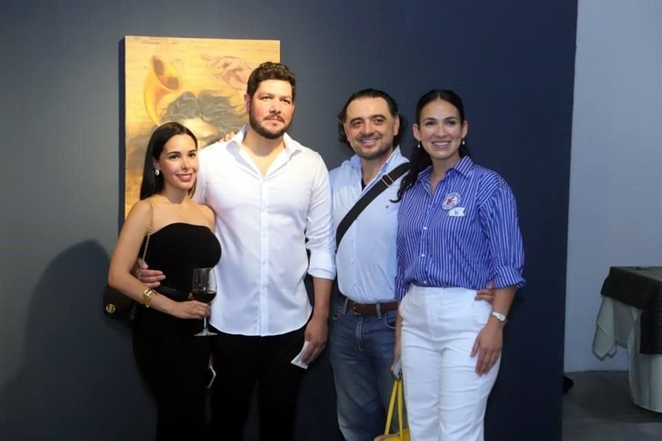 Leticia Iglesias, Ricardo Pollman, Rogelio Mijares y Eunice Treviño de Mijares