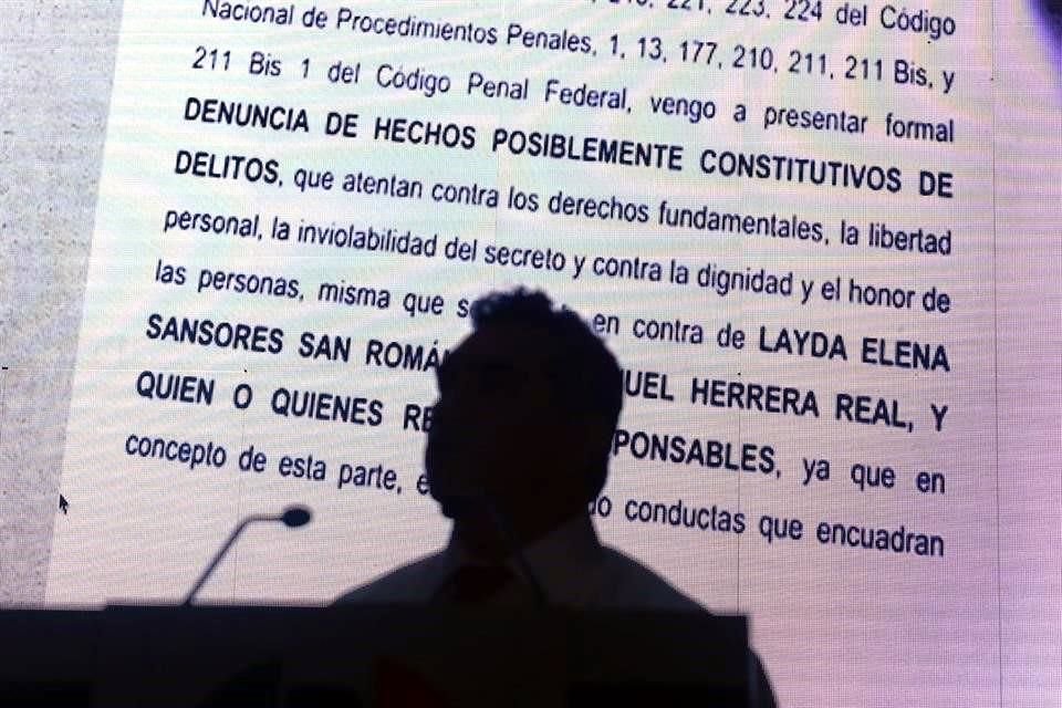 Alito informó que interpuso denuncias ante el INE y la FGR en contra de la Gobernadora de Campeche, por delitos electorales y de carácter penal.