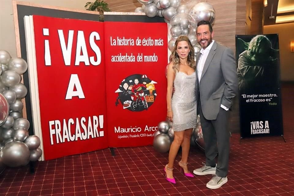 Mauricio Arcq con su esposa Marcela Lozano de Arcq