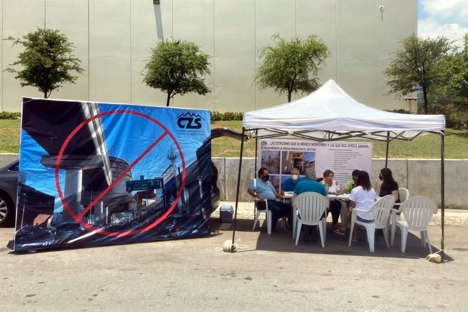 Vecinos del sur de Monterrey que se oponen al Metro elevado suman 20 mil firmas contra este proyecto.