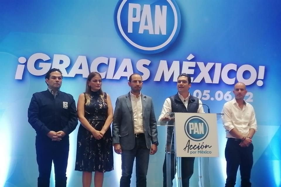 Marko Cortés, presidente nacional del PAN, dijo que, según sus datos, coalición Va por México ganó elección a Gobernador en Aguascalientes, Durango y Tamaulipas.