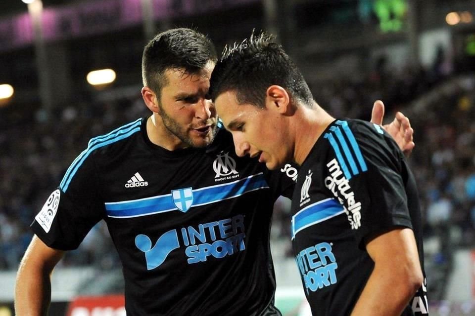 André-pierre Gignac y Florian Thauvin coincidieron en el Marsella.
