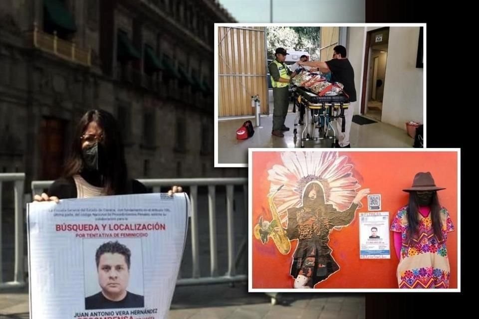 María Elena Ríos ha realizado múltiples protestas para exigir justicia tras su intento de feminicidio en 2019.