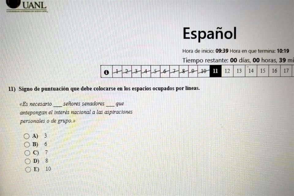 Respuestas que no tenían relación con la pregunta, exámenes a medias y errores con pantalla en blanco, fueron algunos de los problemas que se registraron.