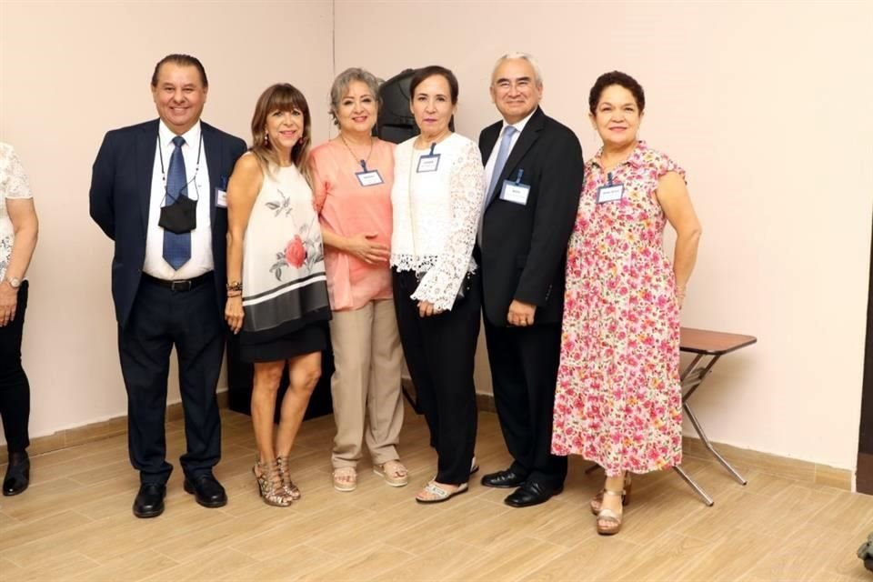 Alberto Luna, Lidize Canales, Martha Lazo, Sandra Benavides, Edelmiro Lozano y Alma Rosa Arrambide