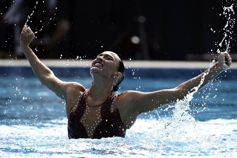 Anita Álvarez durante su rutina.