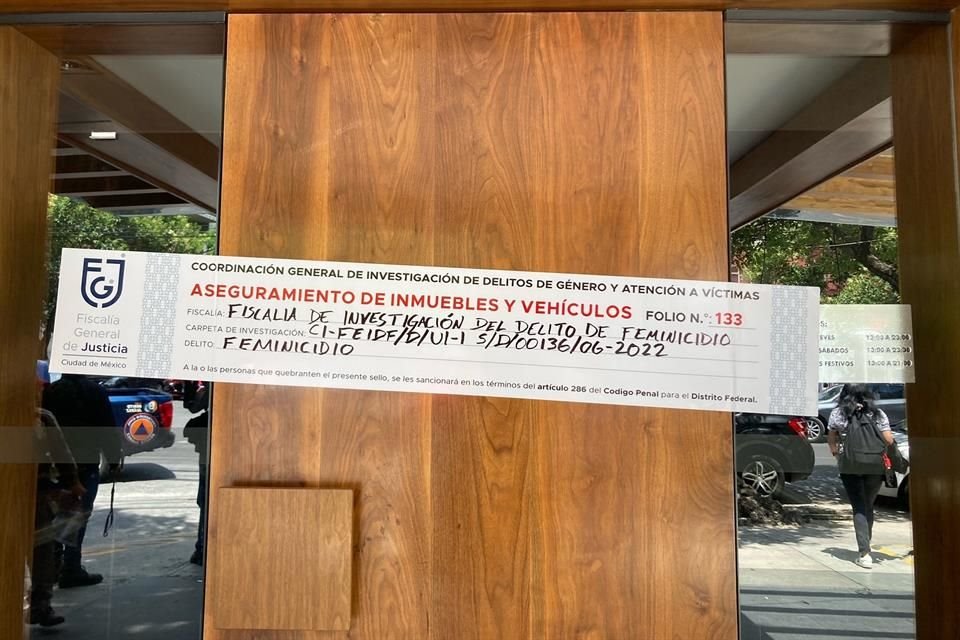 El inmueble tiene sellos de aseguramiento.