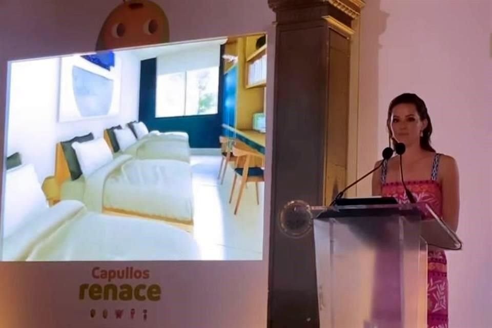 Mariana Rodríguez, titular de Amar a Nuevo León, encabezó en Palacio de Gobierno un evento privado llamado Capullos Renace.