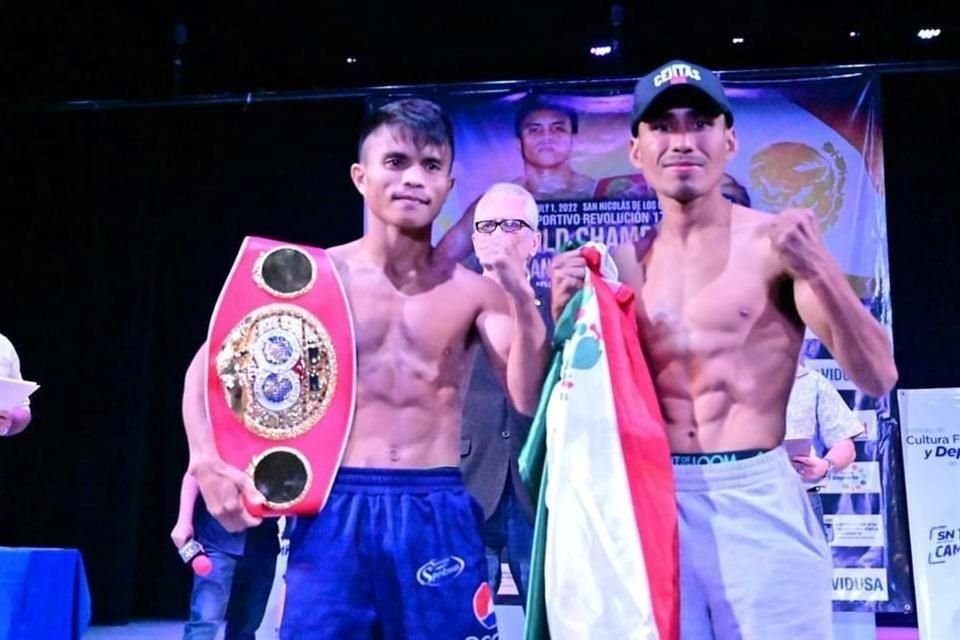Rene Mark Cuarto (izq.) y Daniel Valladares pelearán por el título mundial peso mínimo de la FIB.