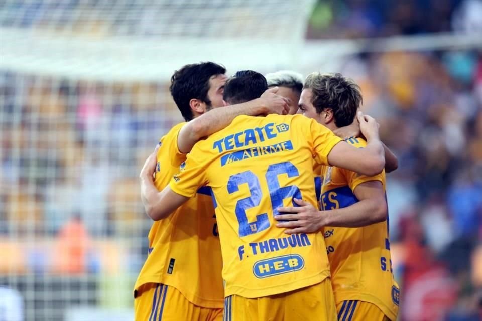Tigres logró empatar en dos ocasiones: primero con gol de Thauvin, al 46', después el 2-2 al 74' con tanto de Córdova.