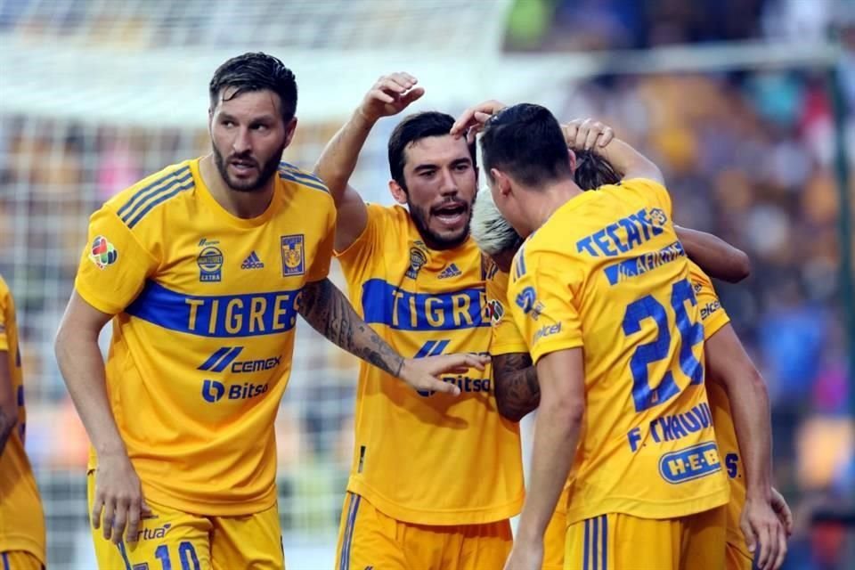 Tigres logró empatar en dos ocasiones: primero con gol de Thauvin, al 46', después el 2-2 al 74' con tanto de Córdova.