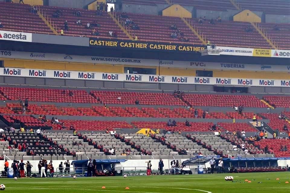 Así luce la cancha del Jalisco.