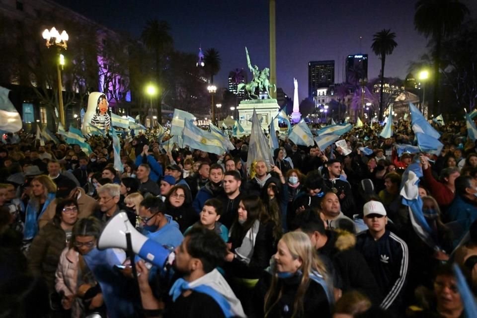 La protesta contra el Gobierno de Alberto Fernández en Argentina.