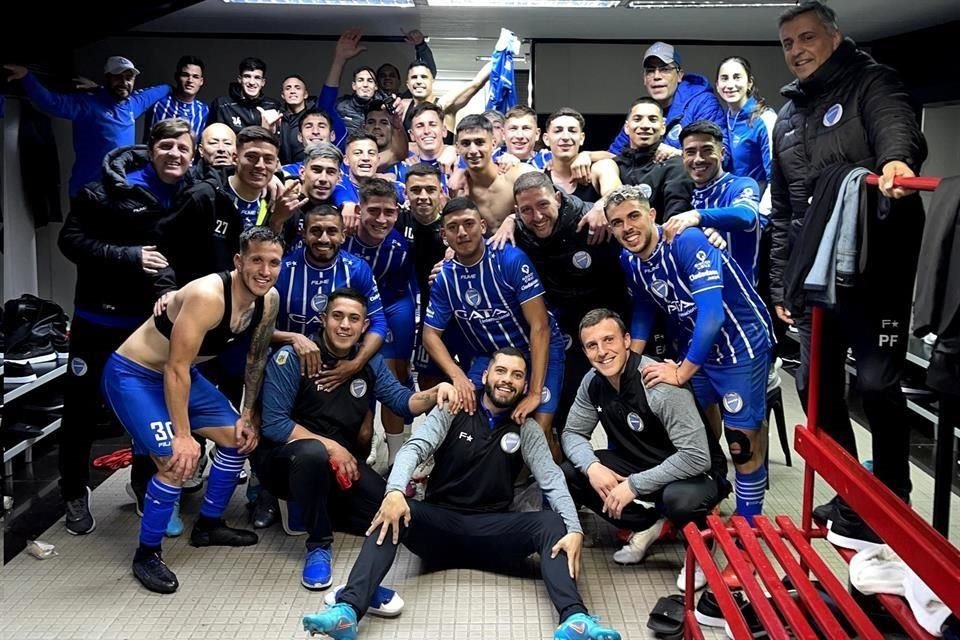 Godoy Cruz celebró en el vestidor.