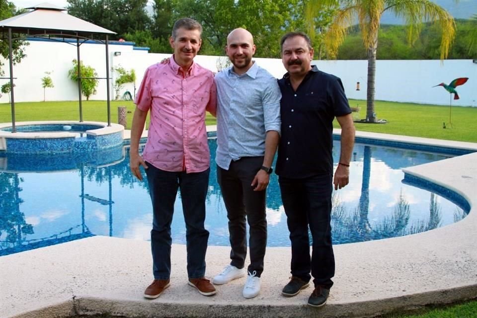 Enrique González Gómez, Jorge Treviño Blanco y Martín Treviño Garza