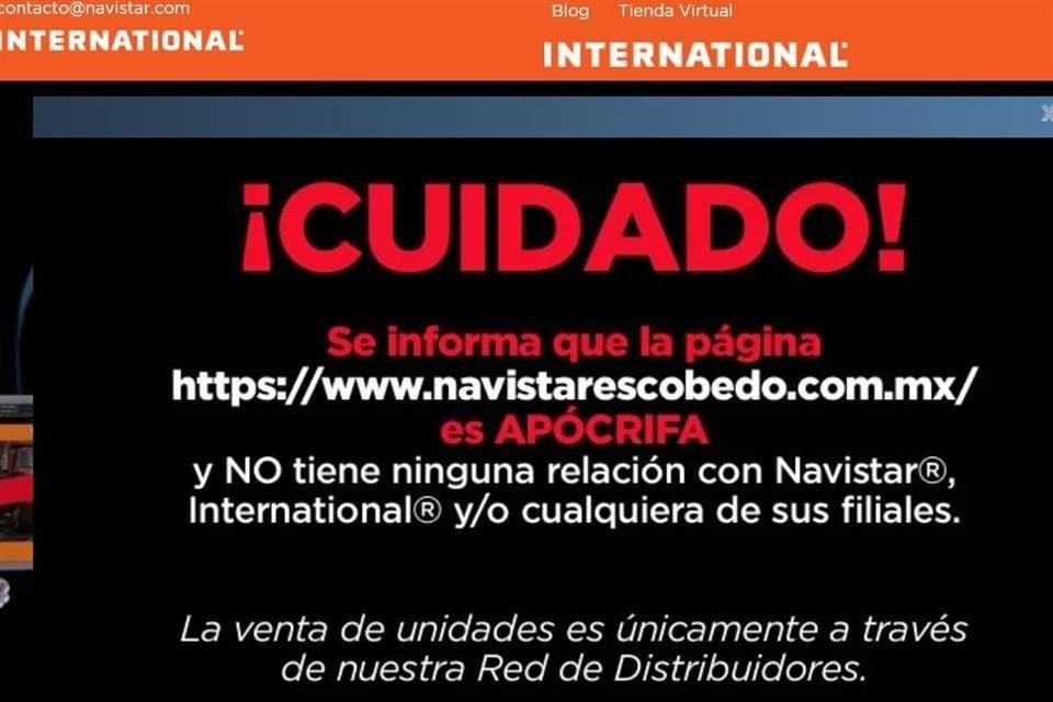 Algunas empresas alertan en sus sitios web al público en general para que no se dejen engañar.