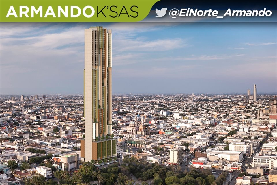 Torre Alameda tendrá 54 niveles sobre el nivel de la calle. Habrá 2 sótanos, otros 2 niveles de comercio, uno de oficinas, 7 de estacionamiento y 44 para los departamentos.
