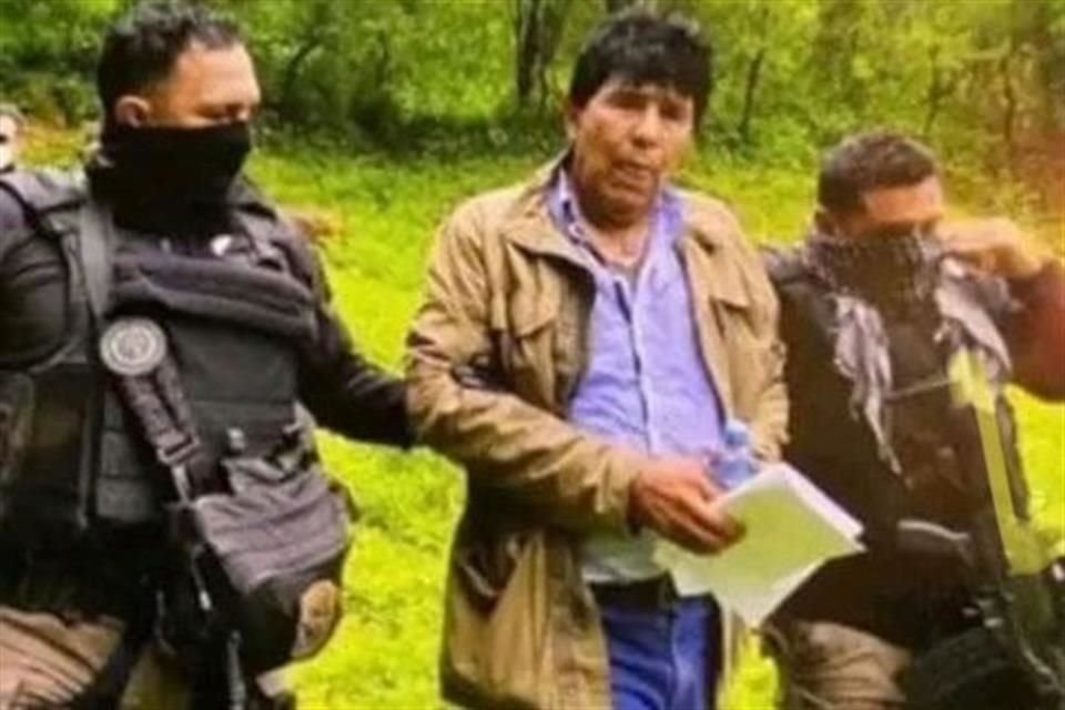 El capo durante su detención en Choix, Sinaloa, en julio de 2022.