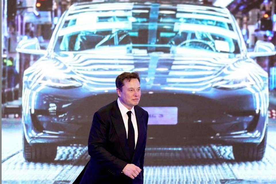 Musk durante un evento de Tesla en Shanghái en enero del 2020.