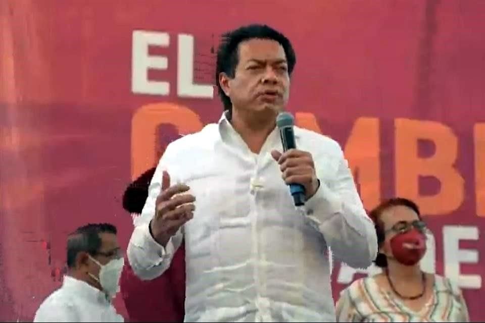 Mario Delgado, líder nacional de Morena.