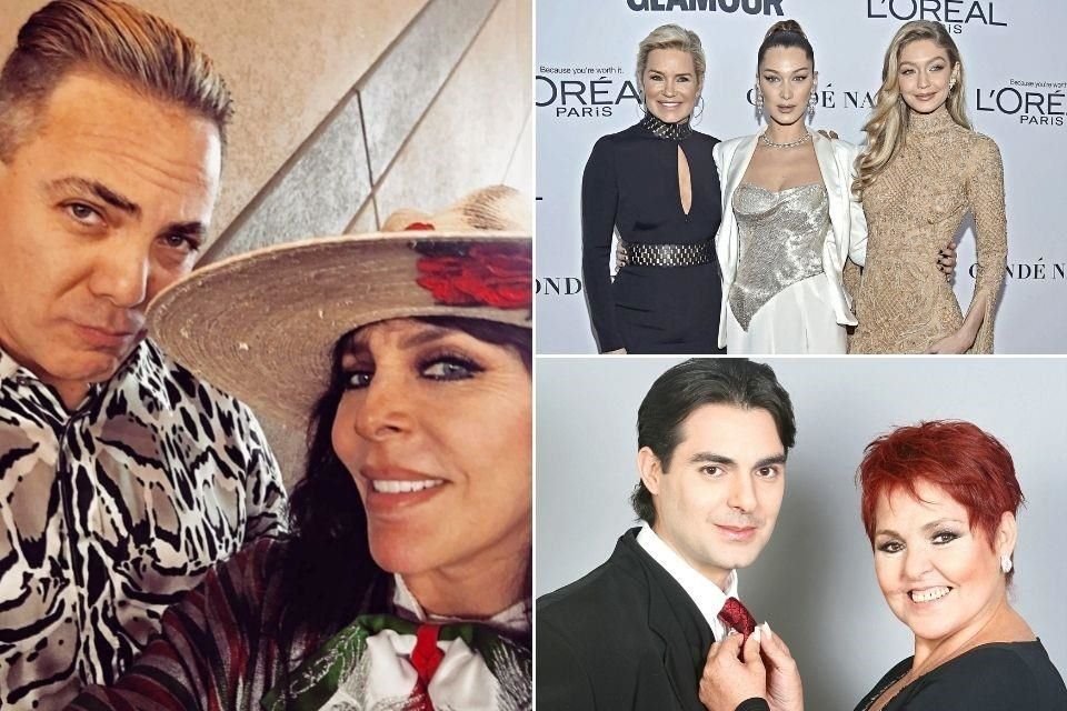 Verónica Castro impulsó el trabajo musical de Cristian Castro; Gigi y Bella Hadid siguieron los pasos de Yolanda en el modelaje: los tres hijos de Lupita D'Alessio hicieron carreras artísticas.