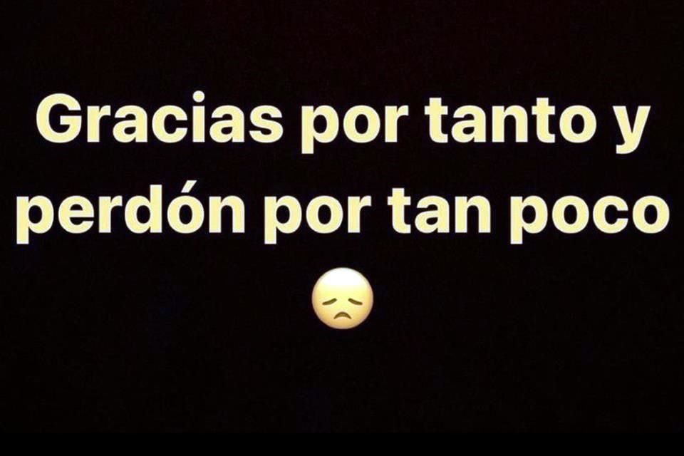 Carlos González agradeció así a Ricardo Ferretti.